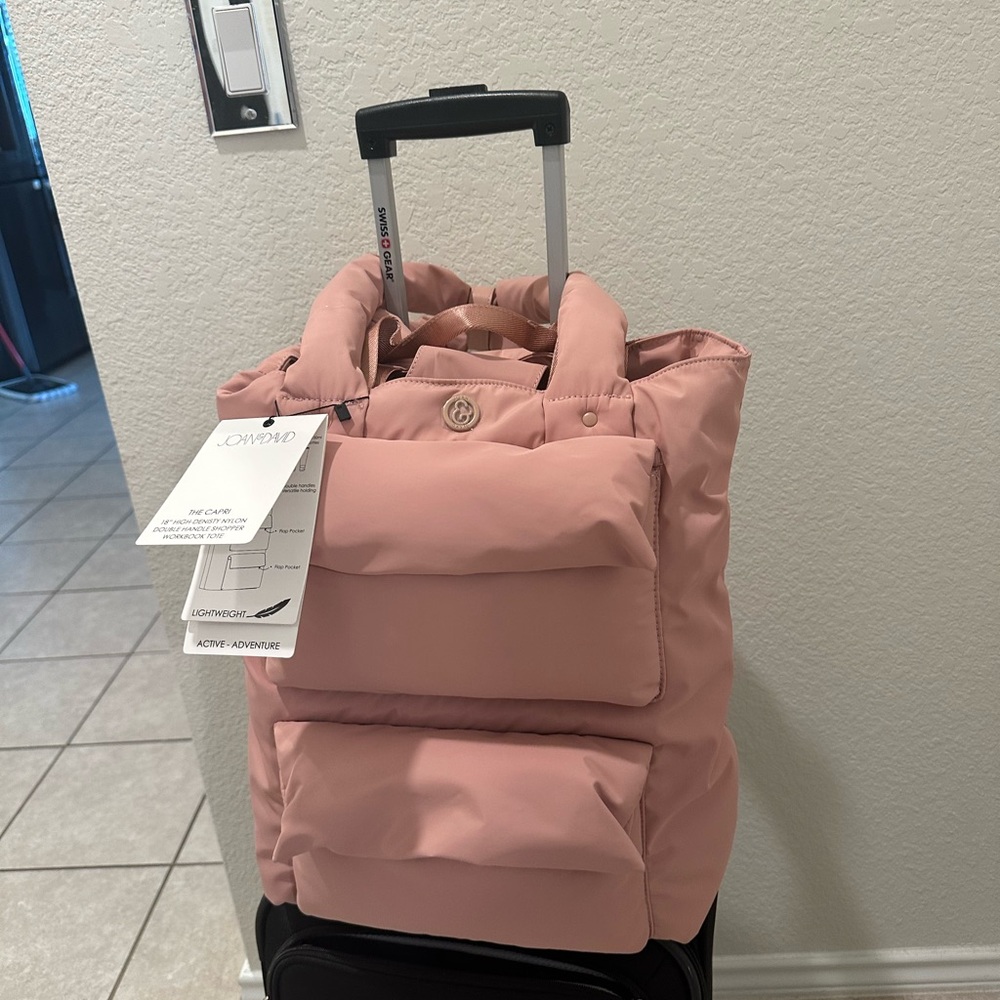 Joan & David Pink Travel Bag